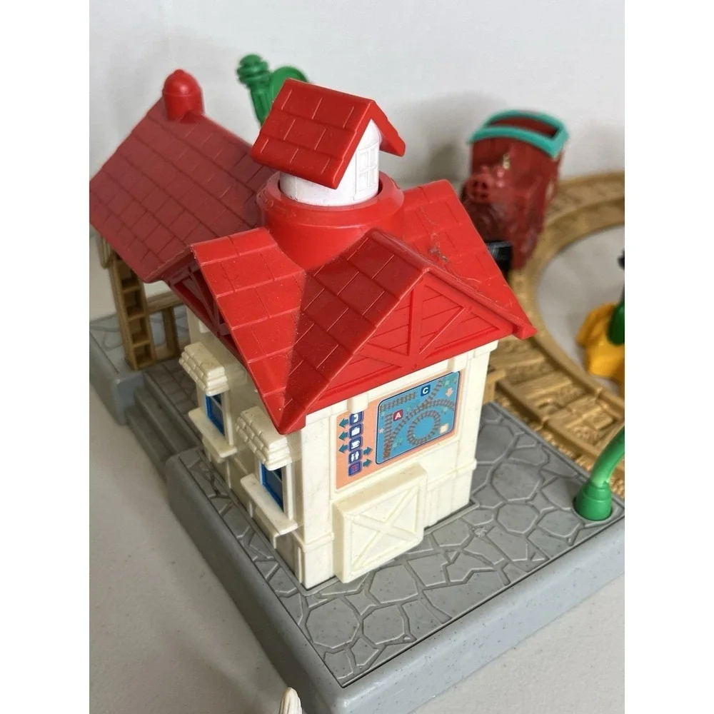 Geo Trax Rope N Ride Ranch Fisher Price Mattel‎ 2006  Bucking Bull Cowboy